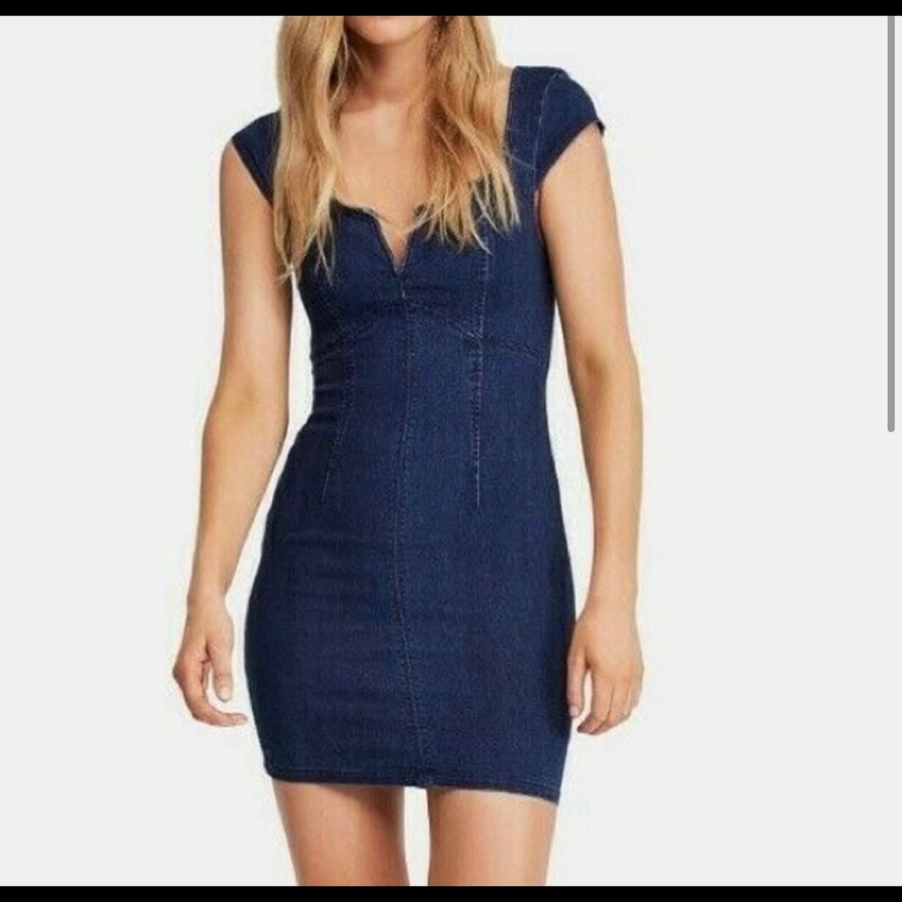 Free People Denim Mini Dress